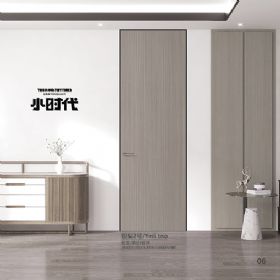 保温木门潮流无框门-银梨2号